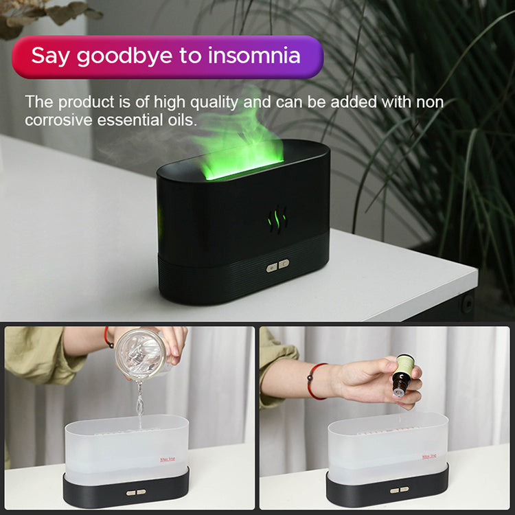 Ultrasonic RGB Flame Humidifier