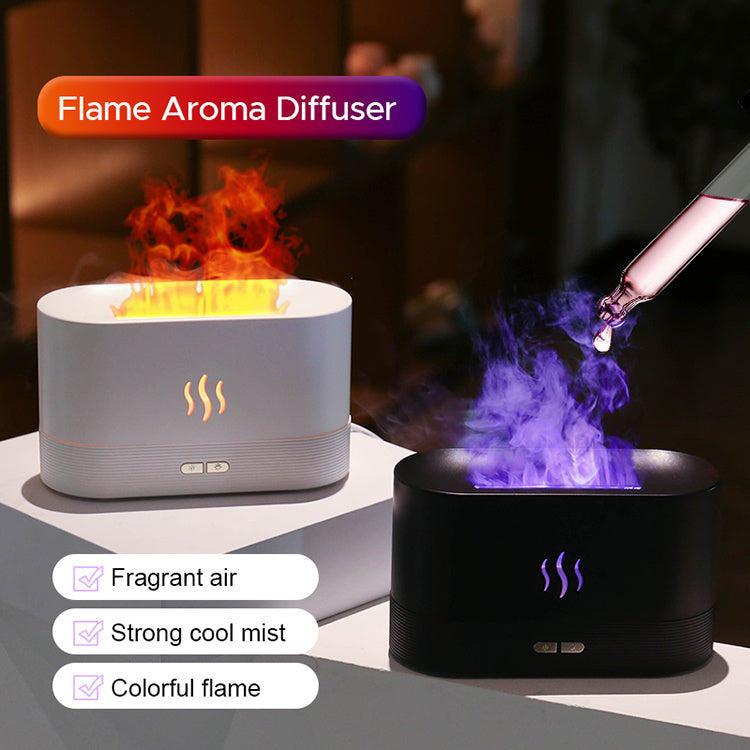 Ultrasonic RGB Flame Humidifier