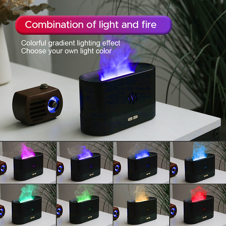 Ultrasonic RGB Flame Humidifier