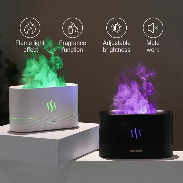 Ultrasonic RGB Flame Humidifier